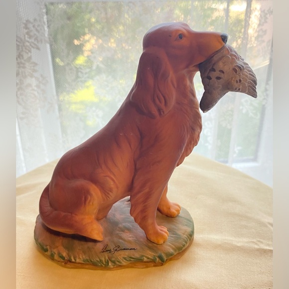 🐾Vintage Signed Dave Grossmam Irish Setter Figurine (1981), JAPAN 🐾 - Picture 3 of 8